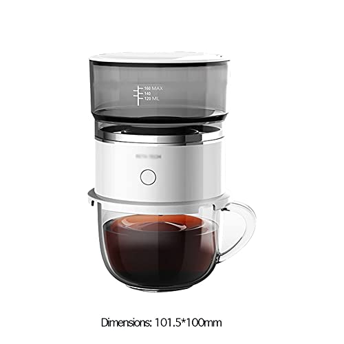 DAGONGREN Kaffeemaschine Mini Tragbare Kaffeekanne intelligent Automatischer Mini-Tropf-Topf-Hand-Brau-Kaffeemaschine… – Bild 3