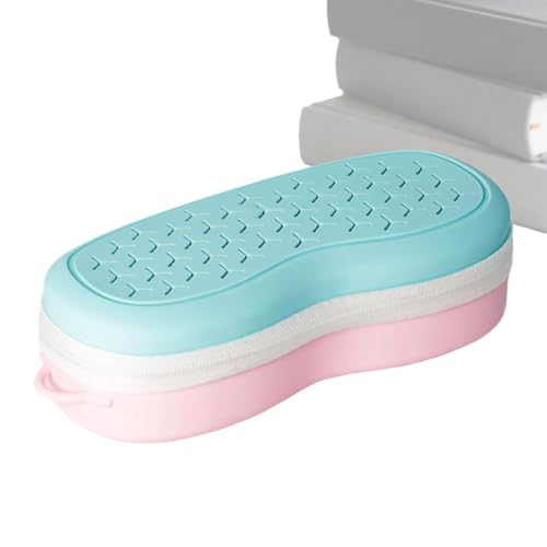 Fundas para gafas, de gafas de buceo, organizador de gafas de silicona transpirable para viajes al aire libre, deportes de verano, buceo, drenaje de agua, secado de piscina, bajo el