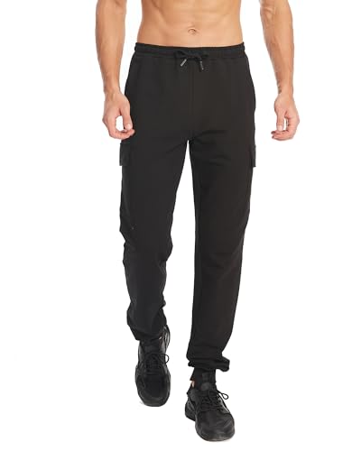 34/36 Inseam Sweatpants for Tall Men Extra Long Joggers Workout Pants with Zipper Pockets2