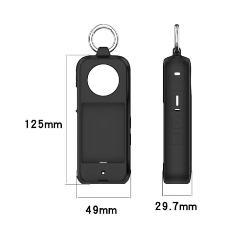 Image of M.G.R.J Silicone Protective Case Cover for Insta 360 X5 / X4 (Black)