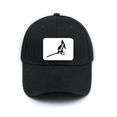 Casquette de baseball noire pour sorties estivales et voyages avec motif animalier