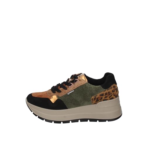 IGI&Co 8677600 Kola Platform Sneakers aus Leder/Samt, mehrfarbig, 39 EU