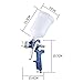 kgjskj Sand Blaster Professional HVLP Spay Gun 1.4/1.7/2.0mm Nozzle Paint Spray Gun Set Airbrush Car Painting Furniture DIY High Atomization (Color : 1.7mm Spray Gun Set)