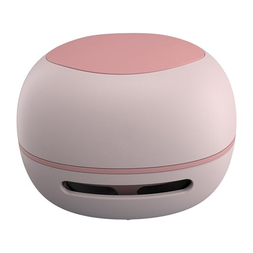 Aspiradora de escritorio mini con cepillo de nailon recargable rosa 6