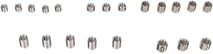 65Pcs/set Thread Repair Inserts 303 Stainless Steel Thread Repair Sleeves Reducing Nuts Threaded Insert Assortment Kit - (Color: Silver)
