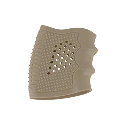 FOCUHUNTER Tactical Holster Pistol Rubber Glove Sleeve Grips Fits for Glock 17/19/20/21/22/23/25/31/32/34/35/37/38, M92 (Tan)