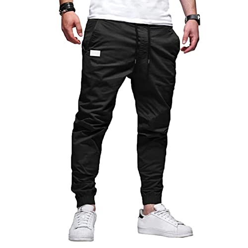 WENKOMG1 Mens Joggers Pants, Casual Outdoor Hiking Running Jogger Sweat Pants with Pockets, M-3XL2