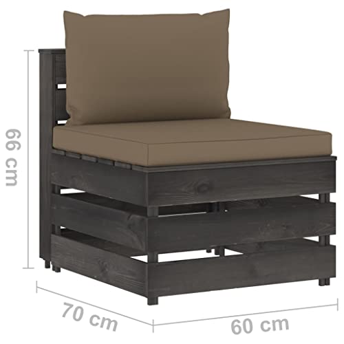 Sofá de jardín modular de pino para terrazas y zonas de relax 3