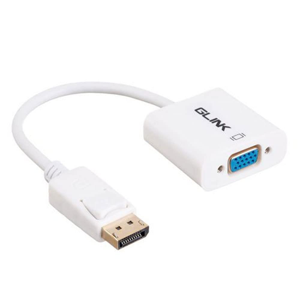 GLINK GL 002 Display Port to VGA Converter Adapter Cable 1080P for Projector, Computer, Laptop (Male to Female Convertor) Gold-Plated - White (B09XFKJCZQ) Amazon Price History, Amazon Price Tracker