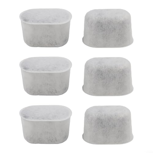 Repuesto de filtro de agua de carbón activado para máquinas de café espresso compatibles con los modelos de la serie ES ES601 ES655 ES701 reduce las impurezas y escala 12 piezas (6 piezas)
