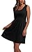 WIHOLL Plus Size Dresses for Curvy Women 2025 Elegant Classy Womens Spring Summer Dresses Casual Cute Teens Little Short Graduation Dress Sundresses Mini Sun Dress Beach Fashion Black 2XL