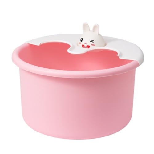 Tina para baño de pies spa plástica color rosa