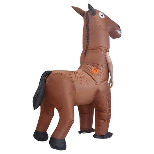 Costume de cheval gonflable – Costume d'équitation pour adulte, tenue de cowboy, déguisement de festival, sur le thème des animaux, vêtements de fête | Créatif pour les rassemblements de cospl