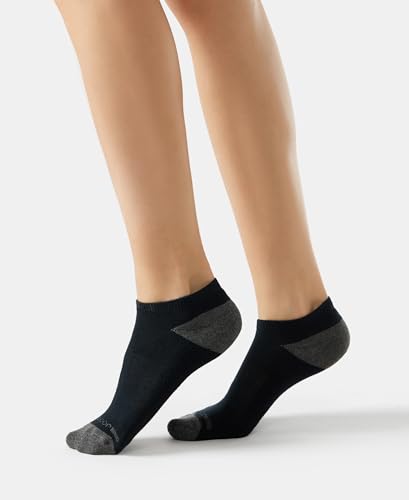 Jockey 7506 Women's Cotton Nylon Blend Solid Low Show Socks with Stay Fresh Treatment (Pack of 2) - Image 3