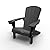 Keter Alpine Adirondack Resin Outdoor Furniture Patio Chairs with Cup Holder-Perfect for Beach, Pool, and Fire Pit Seating, Grey