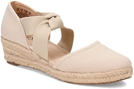 LifeStride Womens Kascade Espadrille Wedge Mary Jane Flat, Almond, 8 US | Image 3
