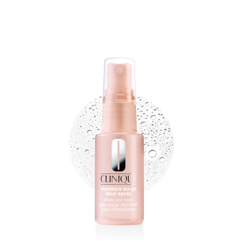 Clinique Moisture Surge Face Spray Thirsty Skin Relief | Hydrating Face Mist for Glowing + Soothed Skin | Preps + Refreshes, 1 Fl Oz