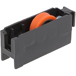 Amig - Rodamiento Ventana Corredera | Juego de 2 unidades | Tamaño 56 x 23 mm | Carcasa de Nylon Con Rodamientos de Bolas | Diseñado para Ventanas Deslizantes | Color Negro