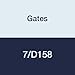 Gates 7/D158 Hi-Power II Powerband V-Belt with V-80 Matching Program, D Section, 8-3/4" Overall Width, 3/4" Height, 163.0" Belt Outside Circumference