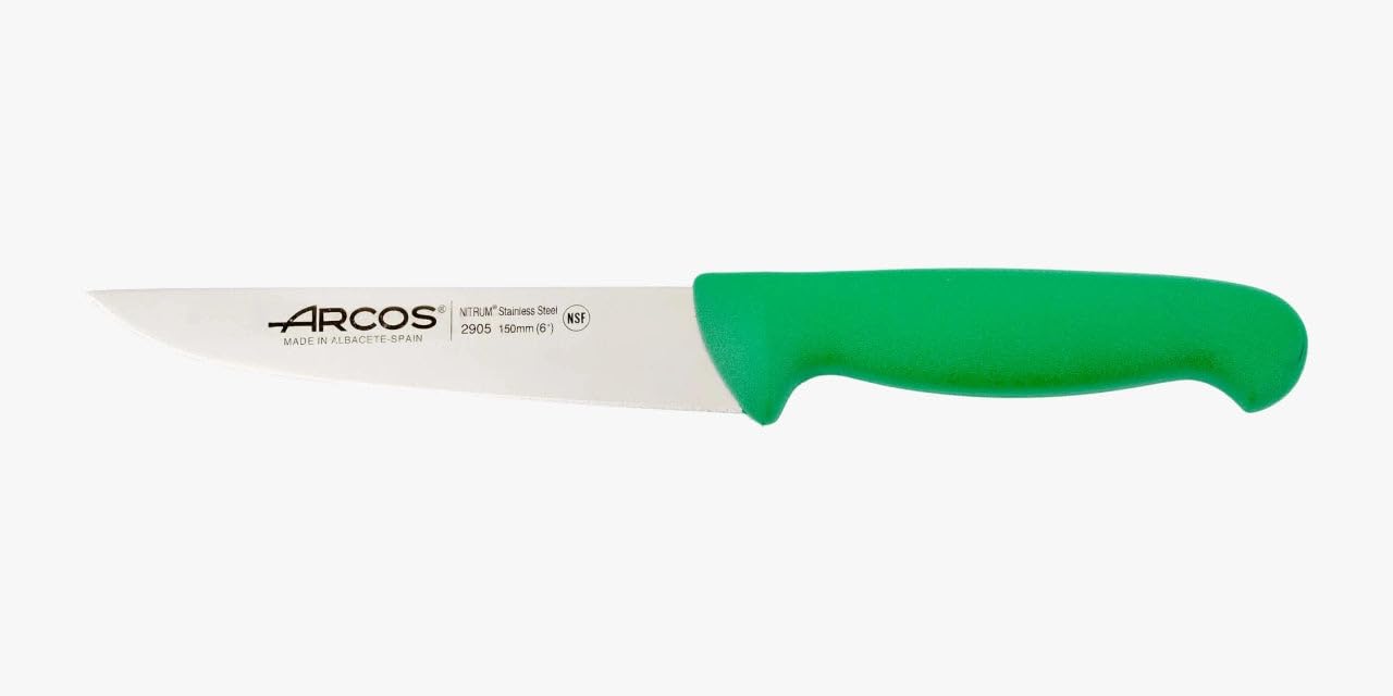 Arcos Cuchillo Chef con Hoja Acero Inoxidable Nitrum 200 mm. Cuchillo Cocina Profesional multipropósito. Mango ergonómico Polipropileno. Serie 2900. Color Negro. — view 37