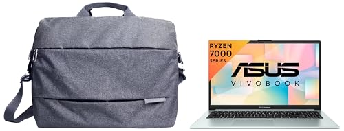 Image of ASUS Vivobook Go 15 (2023), AMD Ryzen 5 7520U, 15.6 inch (39.62 cm) FHD, (16GB RAM /512GB SSD), E1504FA-NJ543WS EOS 2 Messenger Bag (Gray)