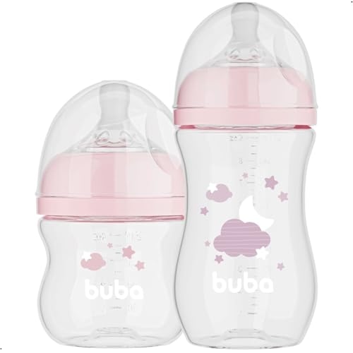Kit Mamadeira Buba Anticólica120ml e 270ml Easy Flow Nunvem