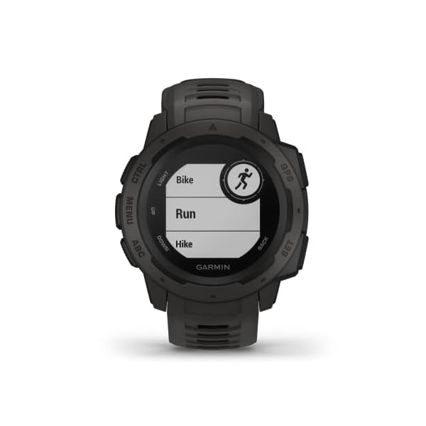 Garmin Instinct, Rugged Outdoor Watch with GPS, Features GLONASS and Galileo, Heart Rate Monitoring and 3-axis Compass, Graphite - Image 3