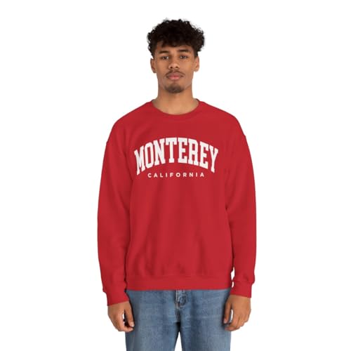 Monterey California Adult Unisex Crewneck Sweatshirt3
