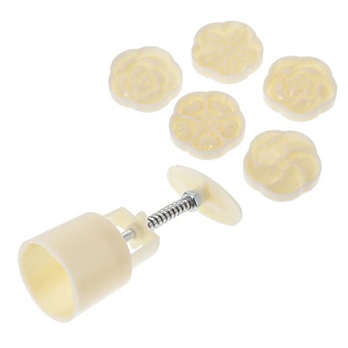 MUCKLILY 1Set Hand Pressed Molds DIY Baking Tools for Home Bakery Easy to Store for Cookies Desserts