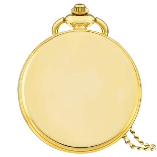 Image of Vintage Quartz Pocket Watches for Men with Chains, Analog Pocket Watch for Women, Gifts for Dad /Grandpa Gifts for Him for Birthday