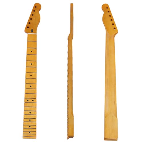 DIY Guitar Necks 22 Fret 6 String Yellow Matte Maple Neck For TL Guitar Accessories