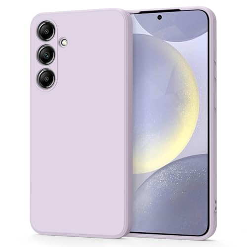 Tobfit Silicone Phone Case Compatible with Samsung Galaxy S24 5G, Soft Protective Smart Phone Back Cover for Women Men, Durable Anti-Scratch Shockproof Phone Cover for Samsung Galaxy S24(Light Purple)- Best and cheap mobile covers in India