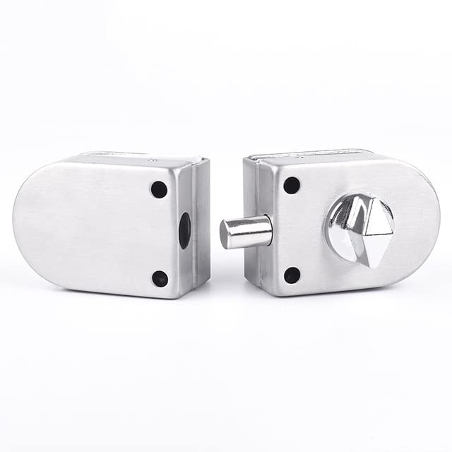 Serrure De Porte En Verre En Acier Inoxydable Sans Perçage Serrure De