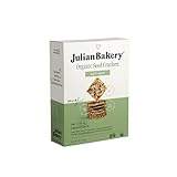 Julian Bakery® Organic Seed Crackers - Salt & Pepper 4oz | Gluten Free and Organic Certified | Grain Free | Low Carb | Plant-Based | Vegan
