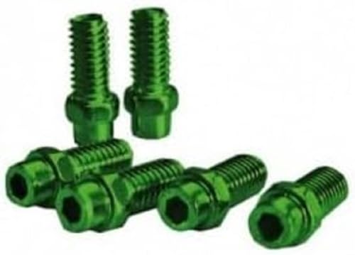 EXUSTAR Pins Pedal Kit 4mm in Aluminium Green   40 Pieces