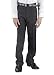 Alberto Cardinali Big Boys Dress Pants Belted Flat Front (8, Black)