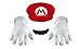 Price comparison product image Nintendo Super Mario Bros DISX73790 Hat & Moustache Costume Accessory, Mario Hat & Gloves, One Size