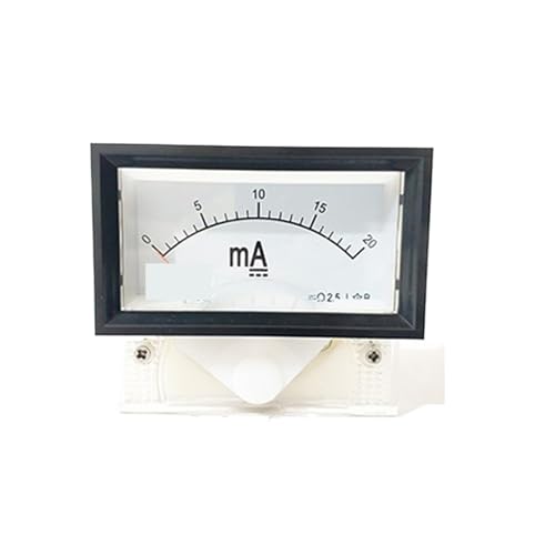 Cadran ampèremètre CC 85C17 20mA - Instrument de mesure carré noir