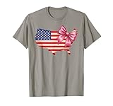 Photo Gallery distressed pink coquette bow bandiera americana mappa 4 luglio maglietta Photo Gallery distressed pink coquette bow bandiera americana mappa 4 luglio maglietta