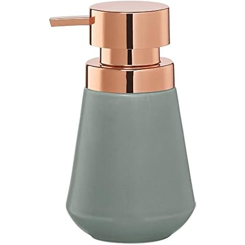 Sealskin Conical Soap Dispenser, Porcelain, Green, 10 x 16.5 x 10 cm Cover