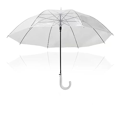 Elegante ombrello trasparente dallo stile classico