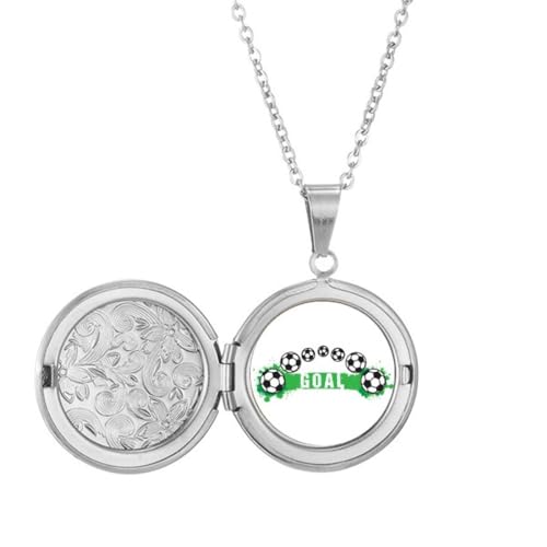 Médaillon de football avec pendentif pont de football pour collier homme