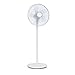 Produktbild Klarstein Windflower - Standventilator, 5-Blatt-Rotor (15"/38,5 cm), 50 Watt, 3 Windgeschwindigkeiten, höhenverstellbar (2 Stufen), Luftstrom: 3.090 m³/h, zuschaltbare Oszillation, Rundfuß, weiß