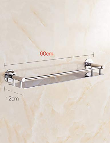 Toallero de baño GZ marco de cosméticos en acero inoxidable y cristal