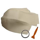 O SHI CAR Center Console Armrest Cover for Land Rover Range Rover Sport 2006 2007 2008 2009 2010 2011 2012 2013,Leather Middle Console Lid Cover Pad Protector Elbow Arm Rest Covering Car,Beige