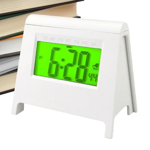 Despertador Digital: Mini Reloj De 2.56 X 1.77 X 2.28 Pulgadas | Despertador De Mesa Digital | Pantalla LCD De Reloj Electrónico Para Cámara De Cámara Con Función De Visualización De Semana Y