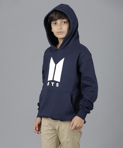 Image of KYDA KIDS Boys Cotton Regular Fit Hooded Neck Hoodies - Sweatshirt with Hoodies Full Sleeves Winter Wear, Long Sleeve Sweatshirts for Boys
