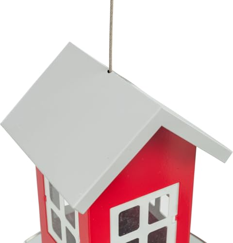 Trixie 55630 Futterhaus, 1.000 ml/20 cm, rot/silber