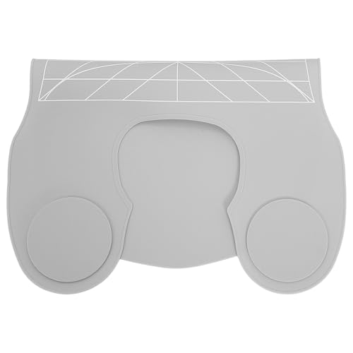 Capa para Corte de Cabello de Silicona DOITOOL Talla Grande con Líneas Guía, Cuello Protector para Peluquería y Tinte