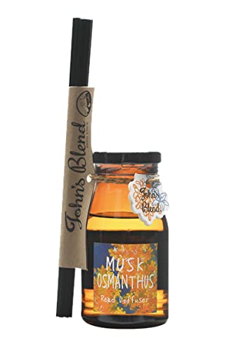 John's Blend OA-JOK-10-1 Room Fragrance Reed Diffuser, Stick, Musk Omanthus, Osmanthus, 4.9 fl oz (140 ml)